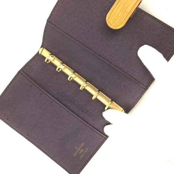 161074G V Louis Vuitton Notebook Cover Agenda PM Yellow Epi Leather - Picture 5 of 8